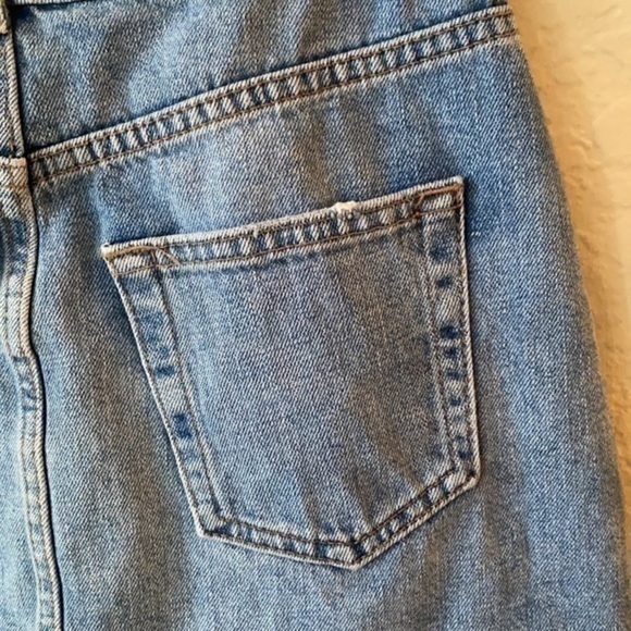 Topshop Moto raw hem mini denim skirt - Picture 11 of 13